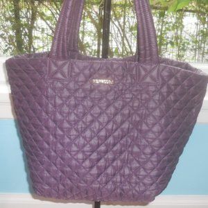 MZ WALLACE Plum Medium Metro Tote